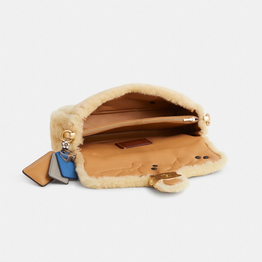 COACH®,Upcrafted Pillow Tabby Shoulder Bag 26 In Shearling,,Inside View,Top View
