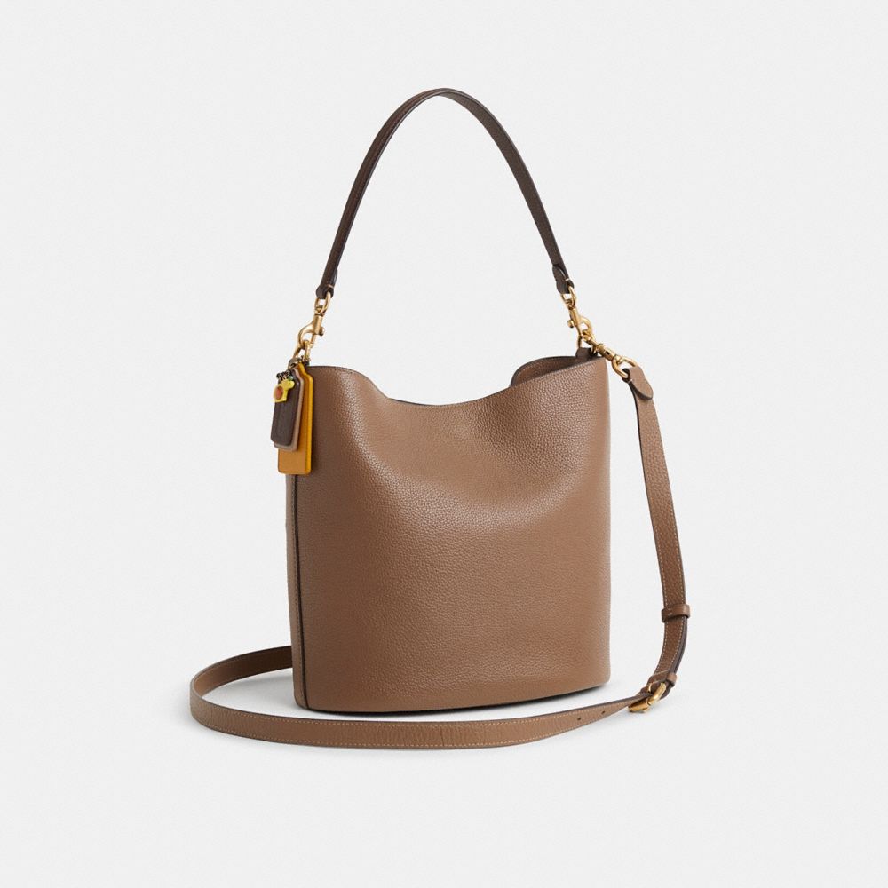COACH®,Upcrafted Willow Soft Bucket Bag,,Angle View