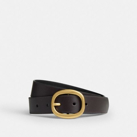 Женские ремни Coach Oval Buckle Belt, 32 Mm