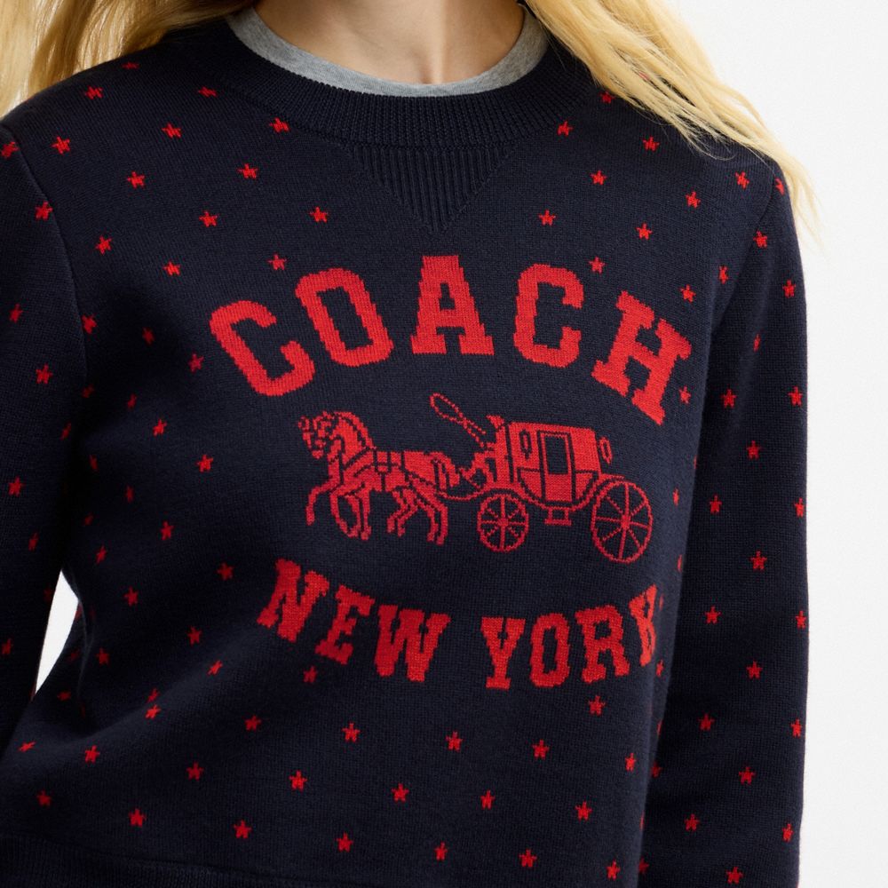 Coach Double Face Crewneck Sweater