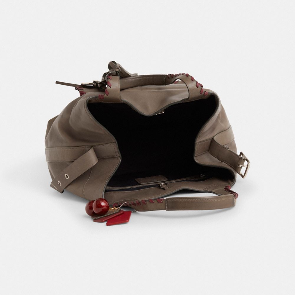 COACH®,Upcrafted Legacy Large American Icons Tote,Brown,Inside View,Top View