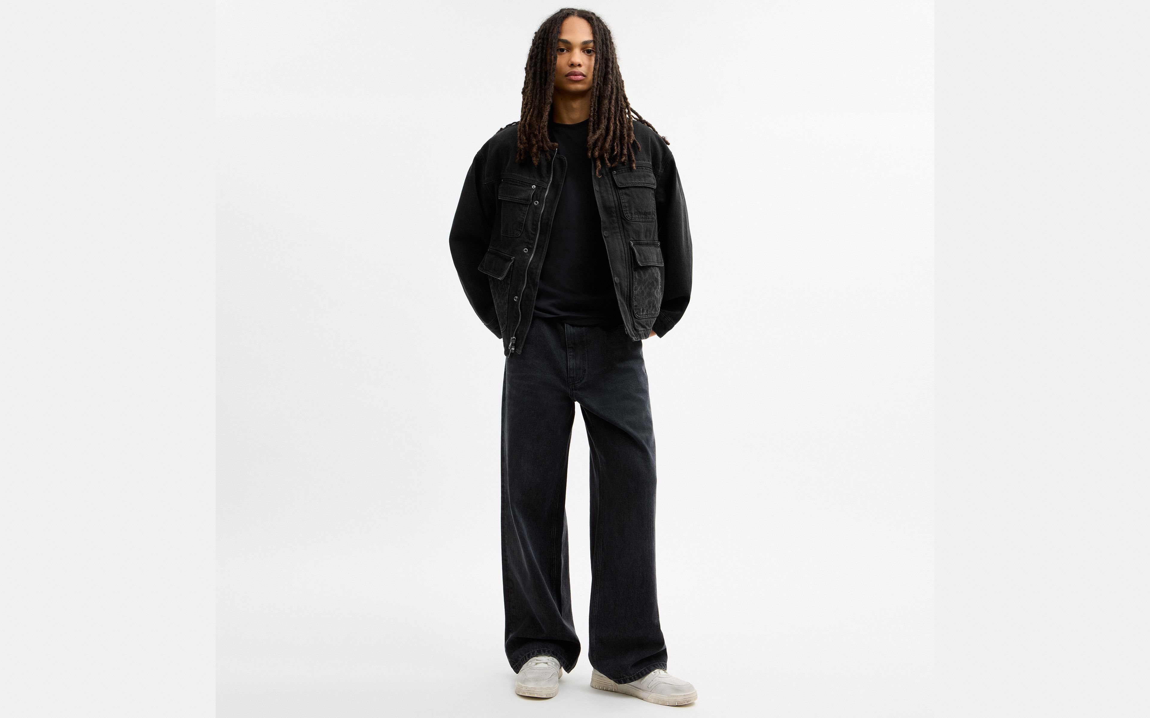 Denim Chore Coat With Flannel Lining