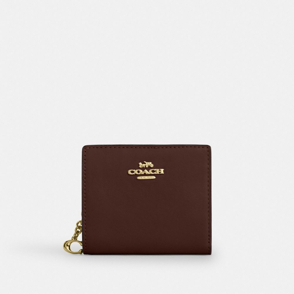 COACH®,Snap Wallet With Charm,,Front View
