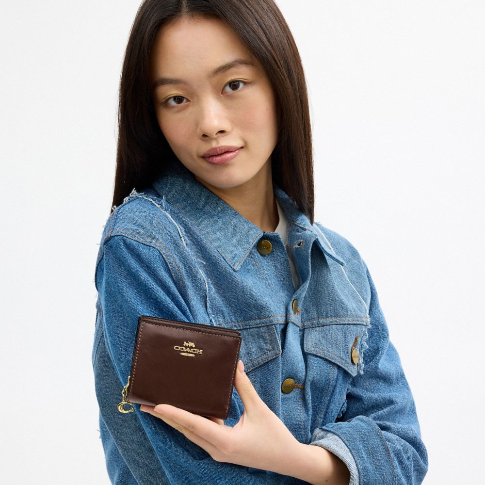 COACH®,Snap Wallet With Charm,,Detail View
