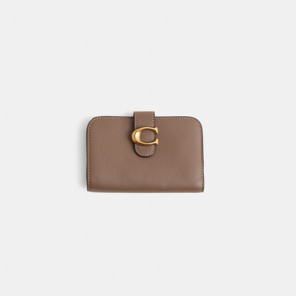 COACH®,Restored Tabby Wallet,Leather,Clutch,Metal Material,Logo,Casual,,Front View