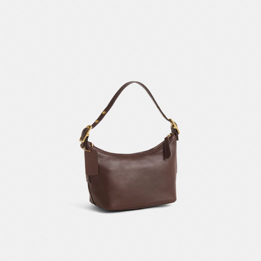 COACH®,Vintage Legacy West Demi Pouch Bag,Brown,Angle View