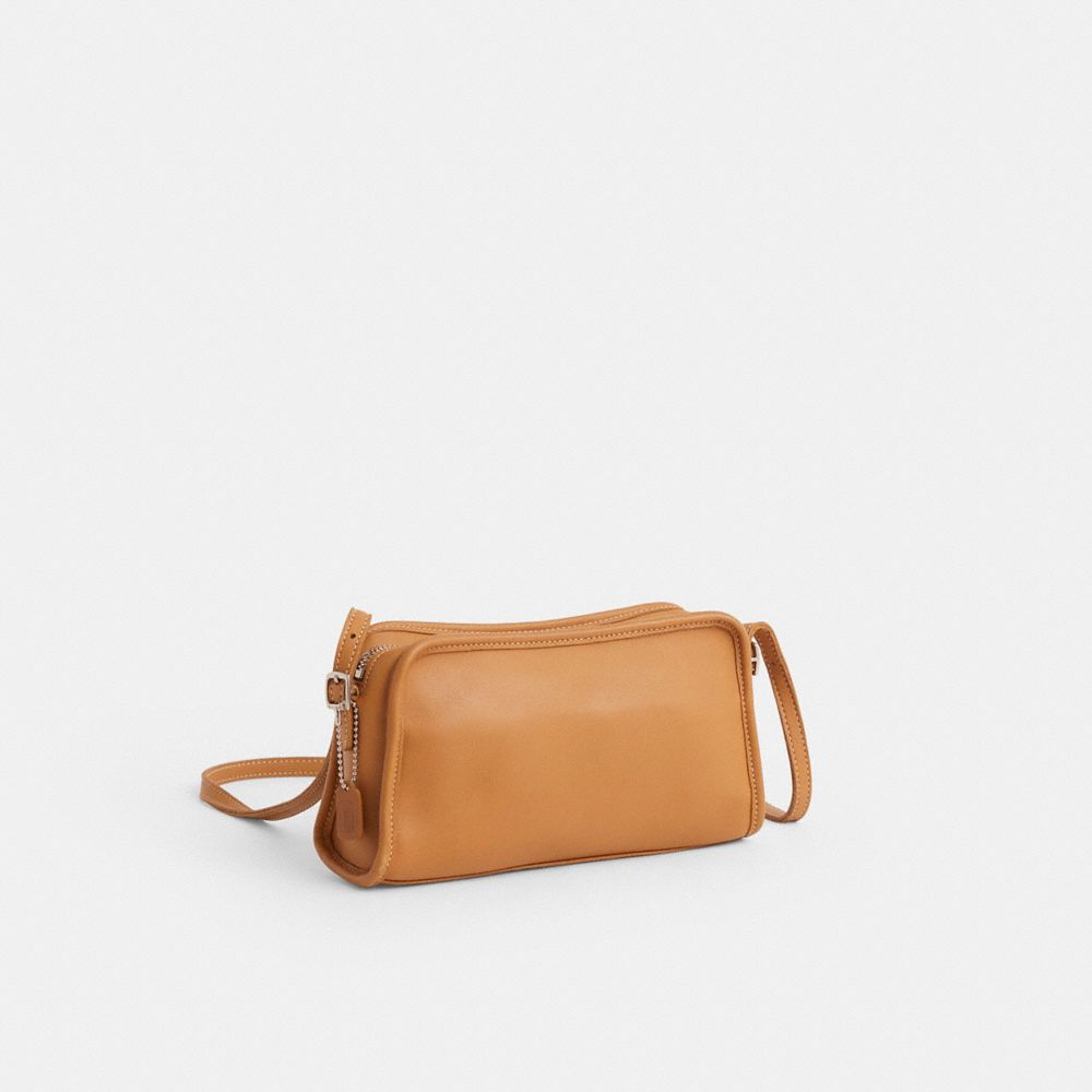 COACH®,Vintage Tribeca Convertible Clutch,Brown,Angle View