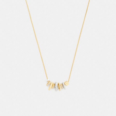Coach Mixed Rondelle Pendant Necklace