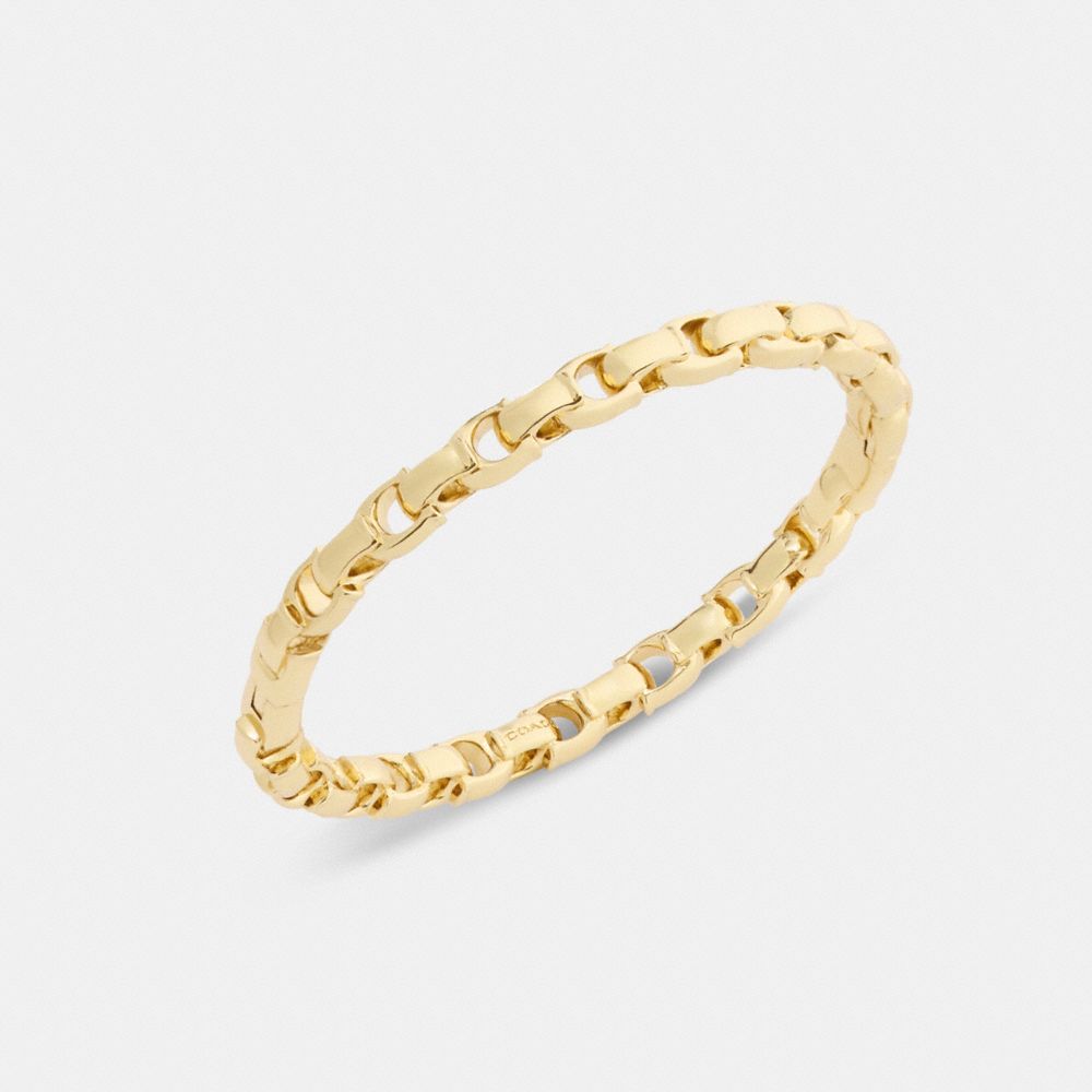 Coach Signature Chain Hinged Bangle — фото 2