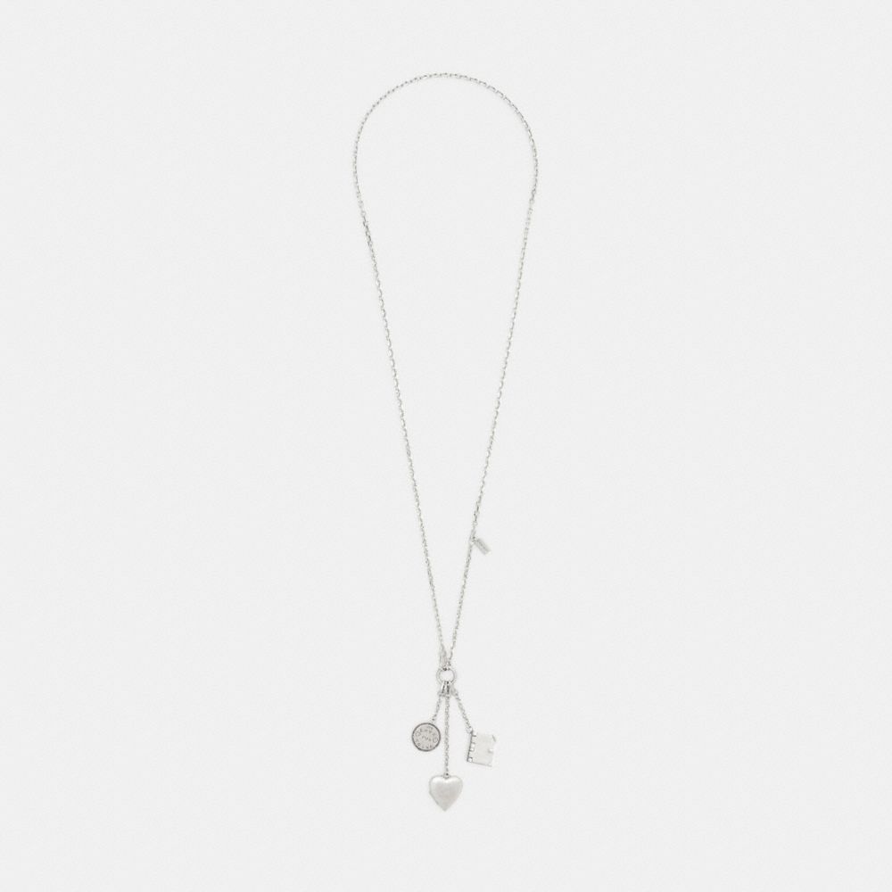 Coach Heart And Book Long Pendant Necklace — фото 2
