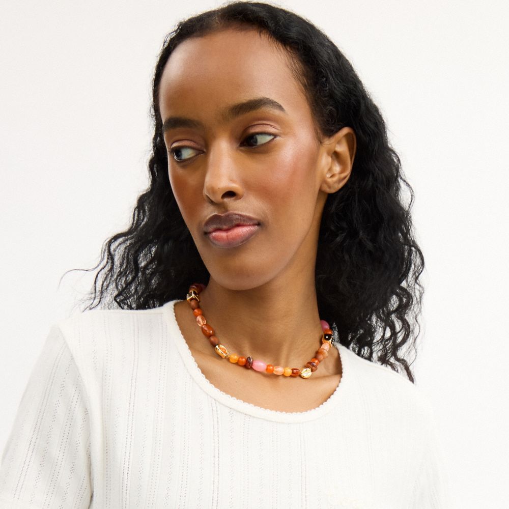 Coach Beaded Choker Necklace — фото 3