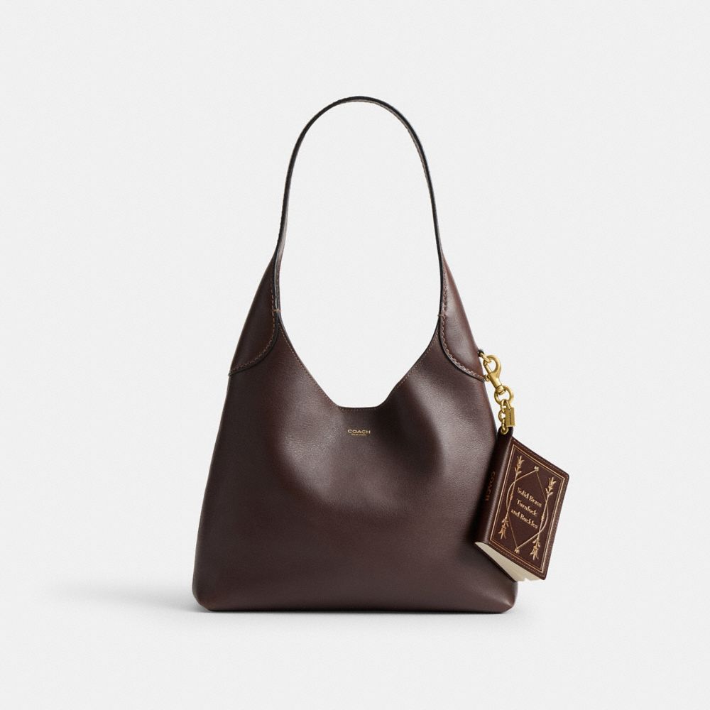 COACH®,BRELOQUE DE SAC CARNET,Laiton/Érable multi,Angle View