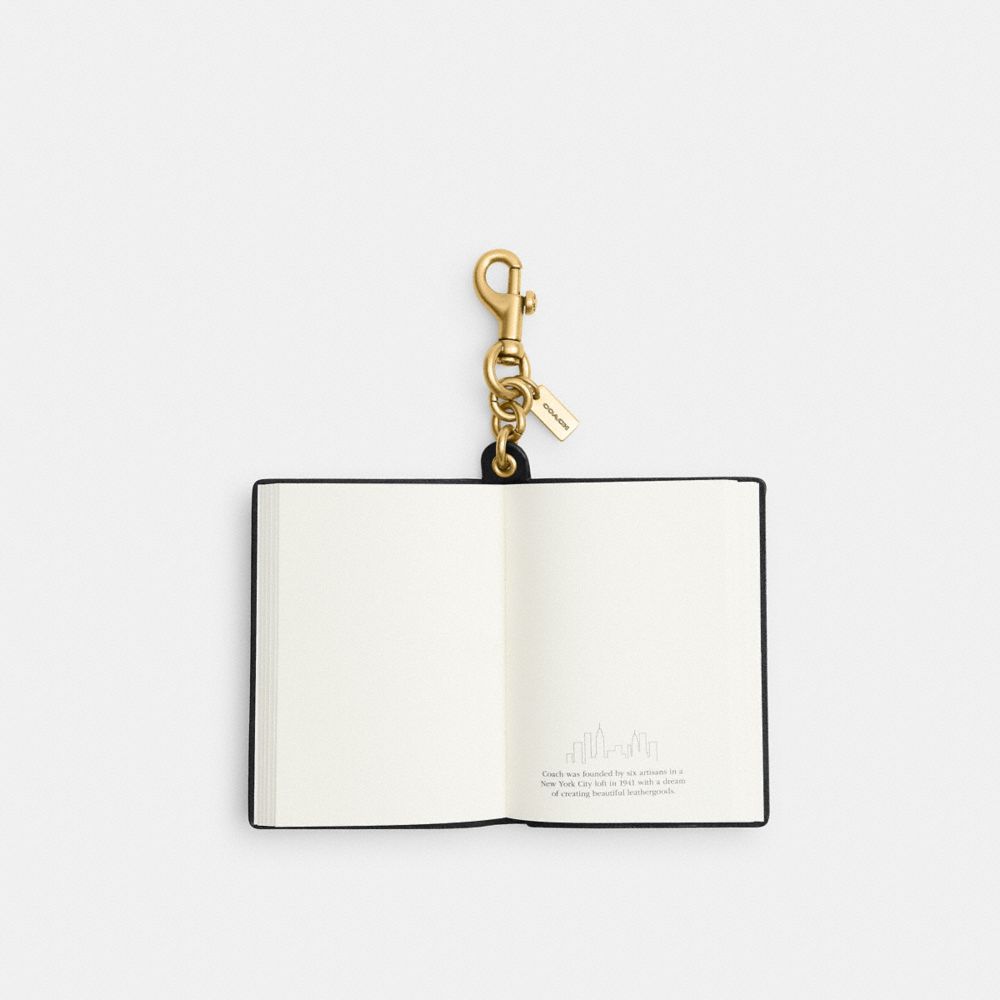 COACH®,Notebook Bag Charm,,Inside View,Top View