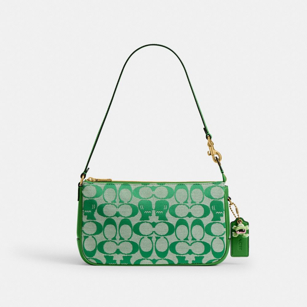 COACH®,Coach | Brain Dead Plaza Bag In Signature Jacquard,,Front View