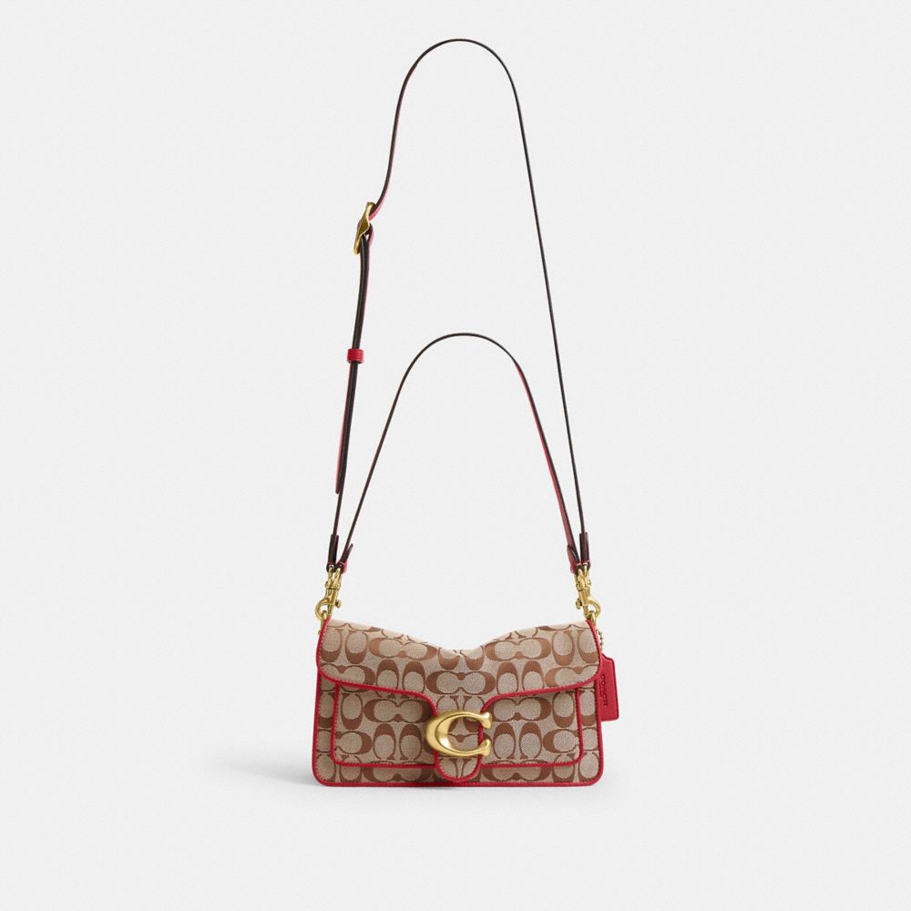 Женские сумки Coach Tabby Shoulder 26 In Signature Jacquard — фото 7