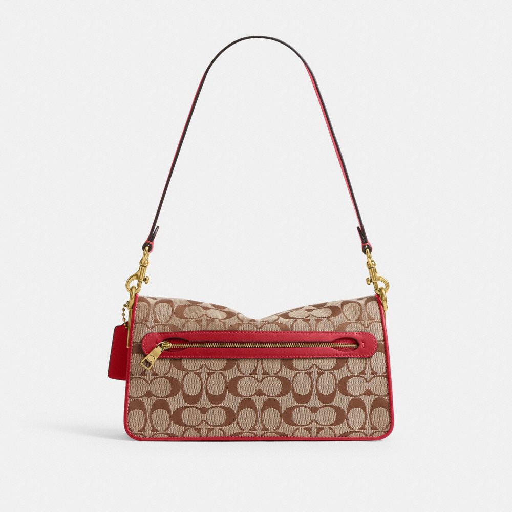 Женские сумки Coach Tabby Shoulder 26 In Signature Jacquard — фото 3