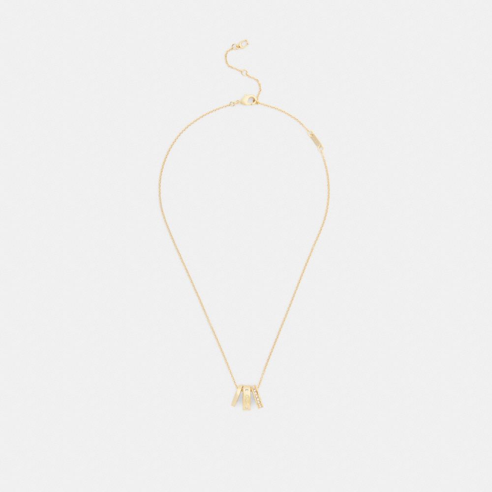Coach Repeated C Rondelle Necklace — фото 2
