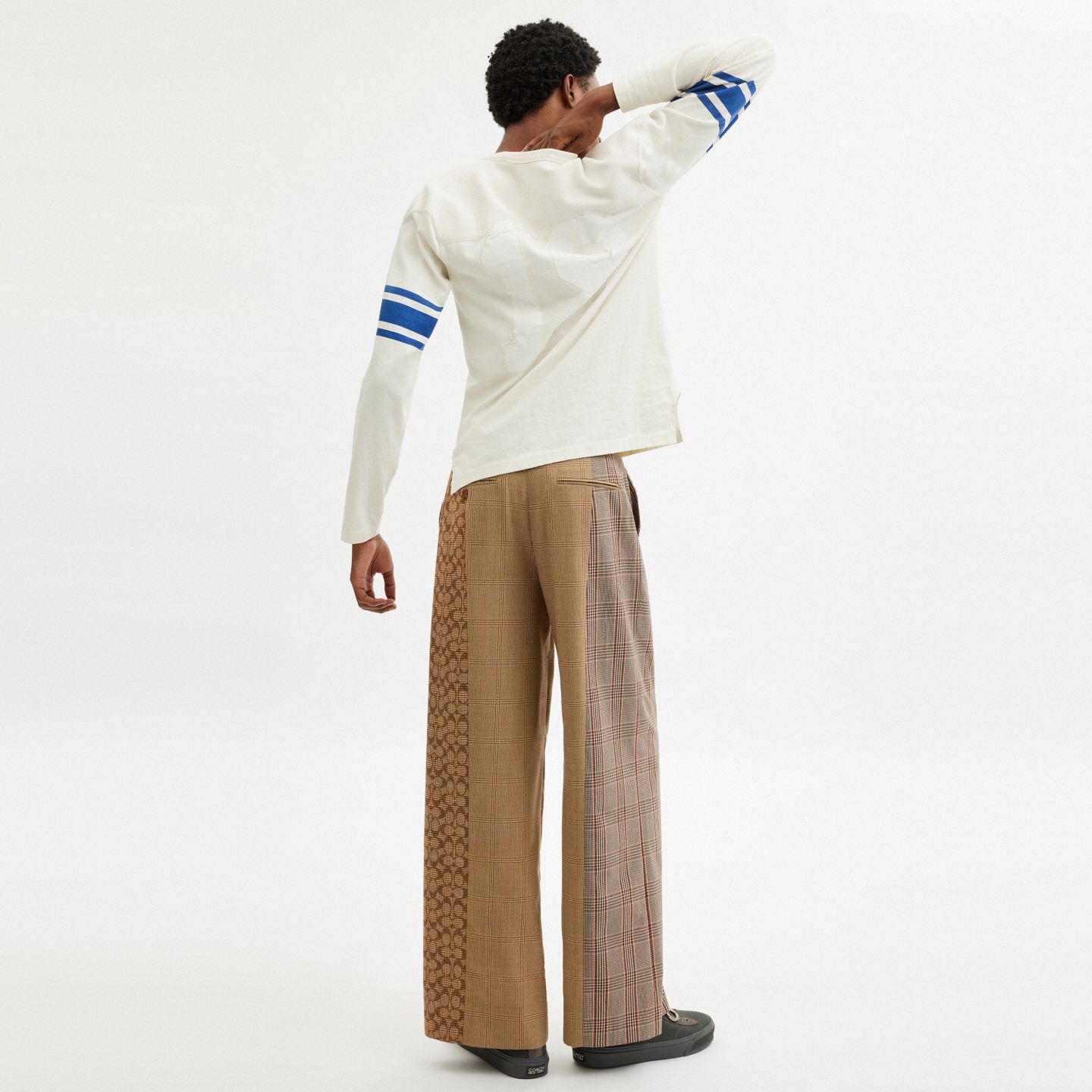 Мужские брюки Coach Flare Trousers, цвет: Верблюжий разноцветный — фото 3