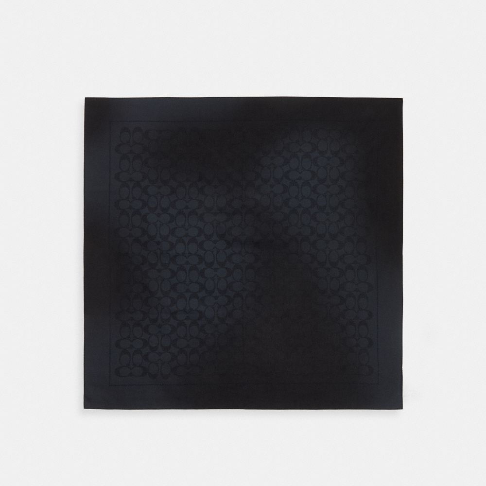 Textured Signature Print Bandana