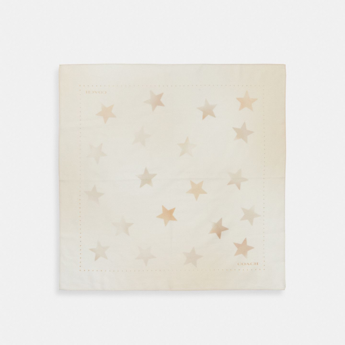 Женские аксессуары Coach Sunfaded Stars Print Bandana, цвет: Винтажная слоновая кость — фото 1