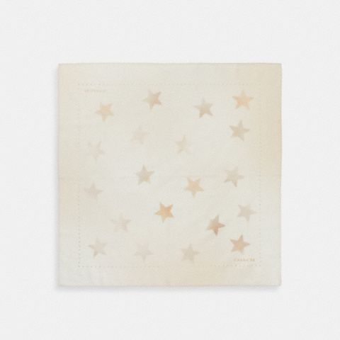 Женские аксессуары Coach Sunfaded Stars Print Bandana, цвет: Винтажная слоновая кость