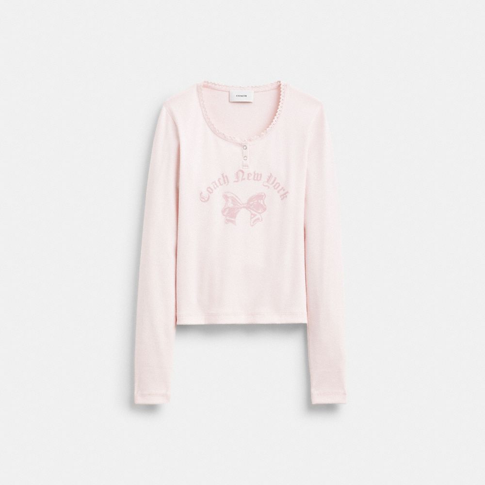 COACH®,Skate Graphic Long Sleeve T-Shirt,,Front View