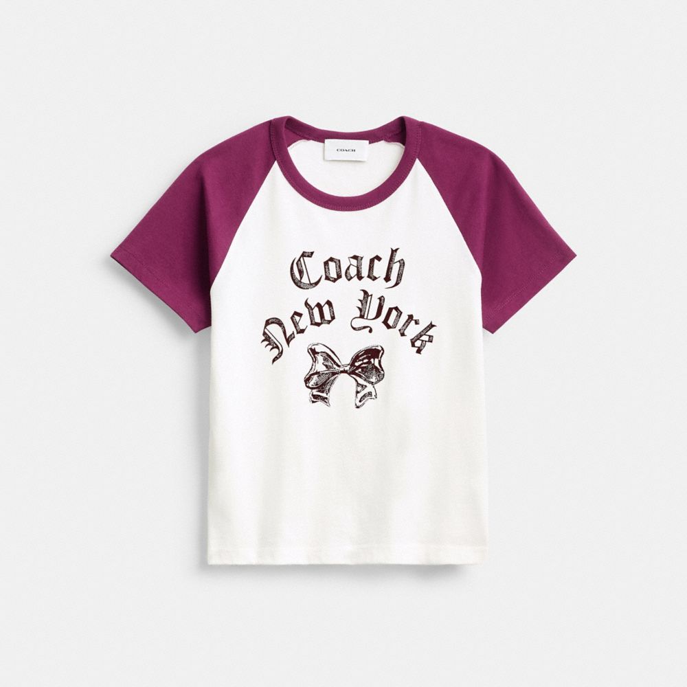 COACH®,Skate Graphic Raglan T-Shirt,,Front View