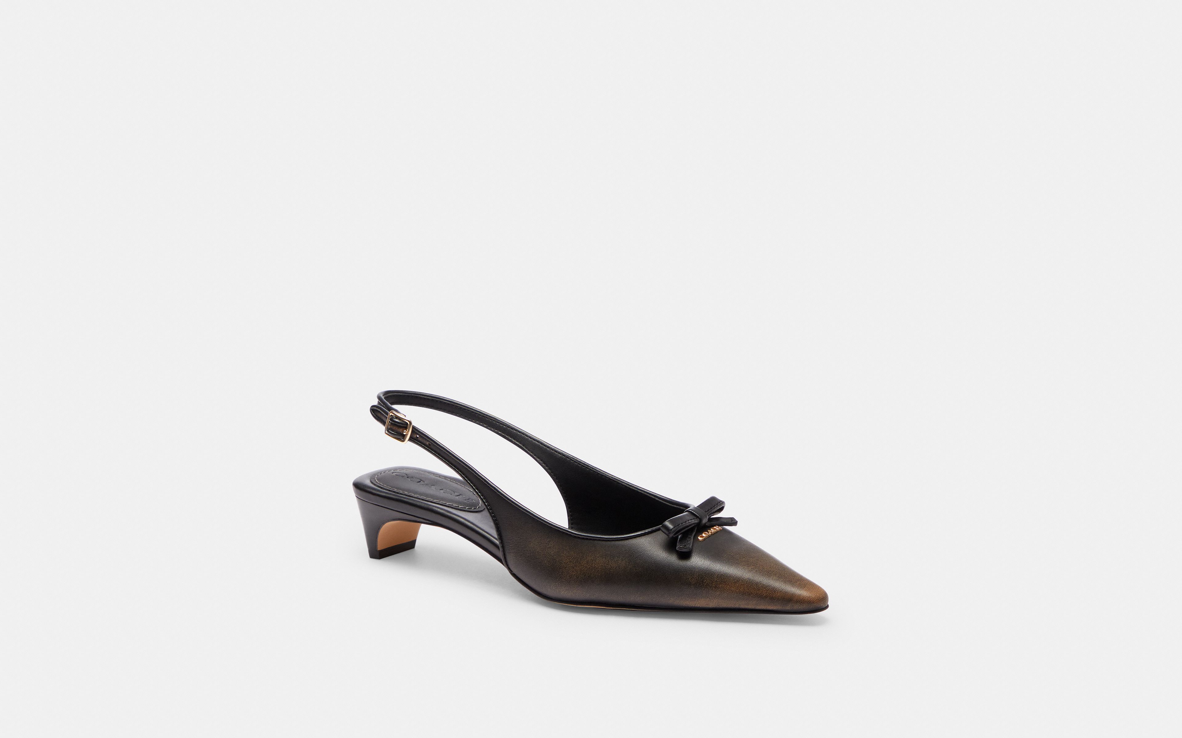 Bow Slingback Heel Loved Leather