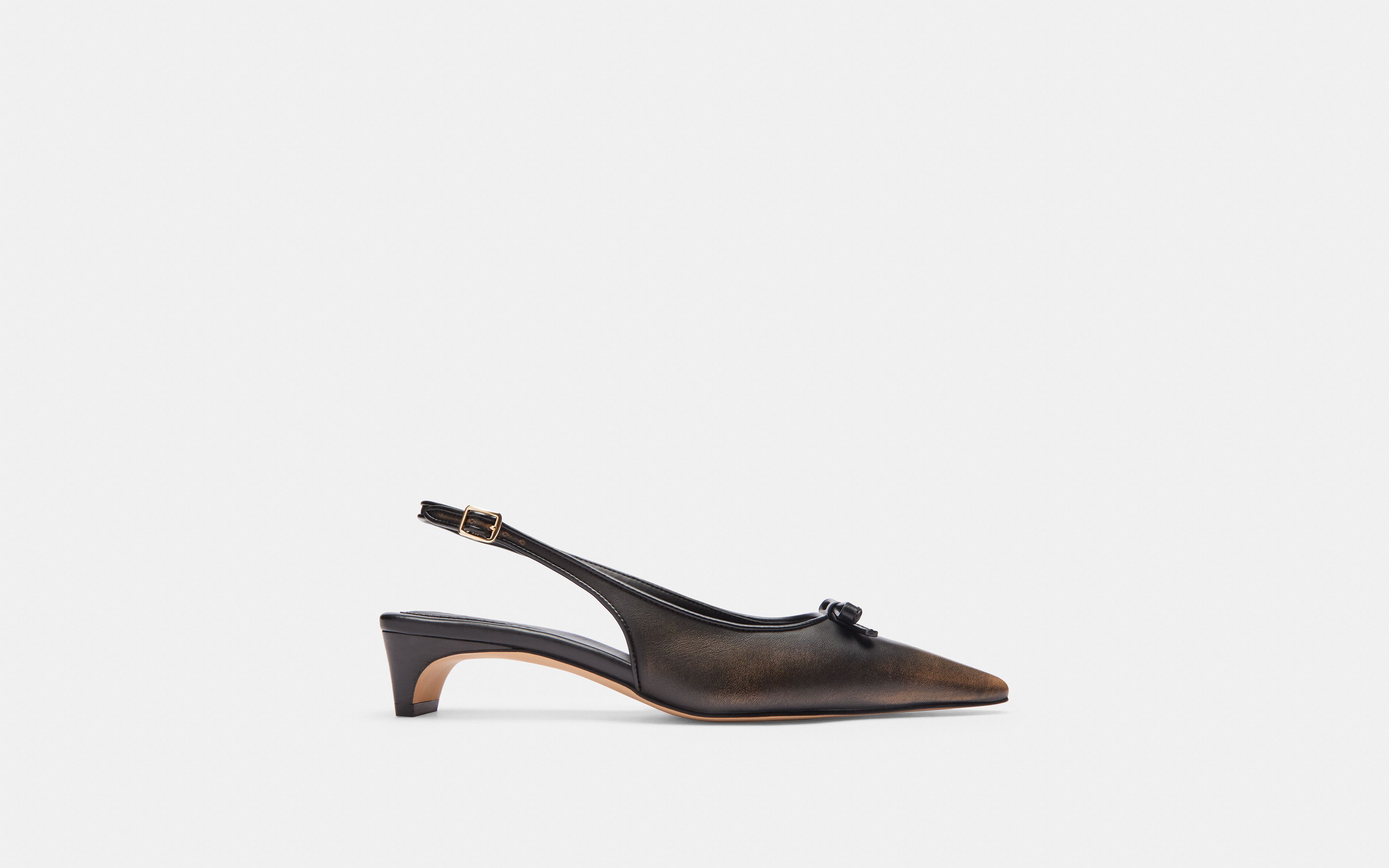 Bow Slingback Heel Loved Leather