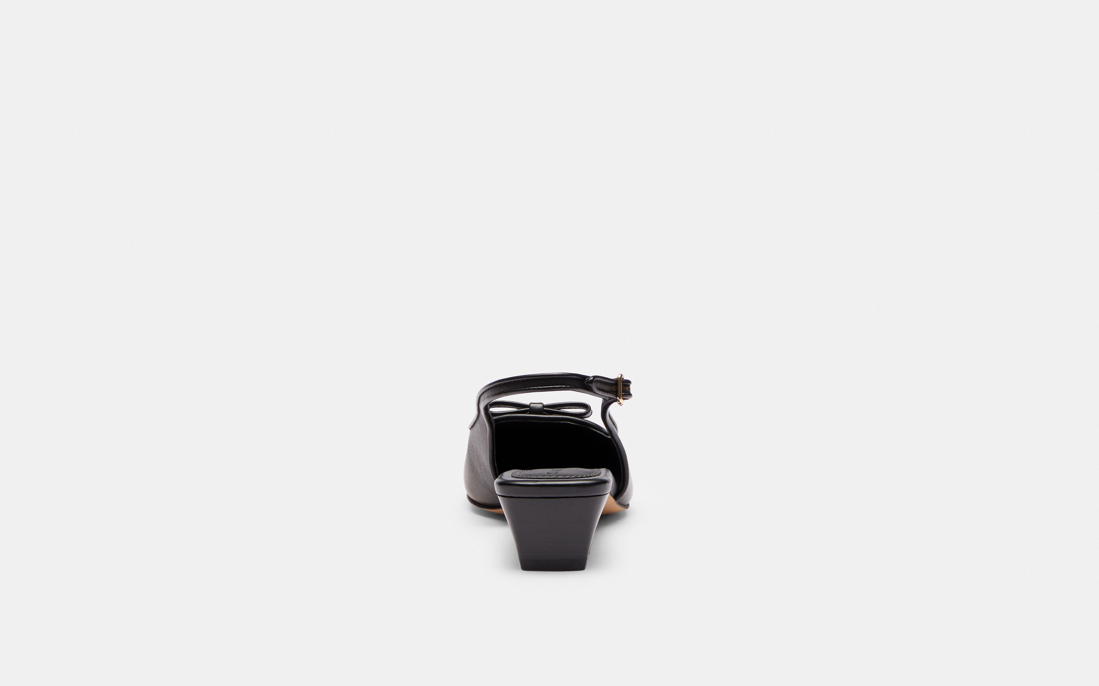 Bow Slingback Heel Loved Leather