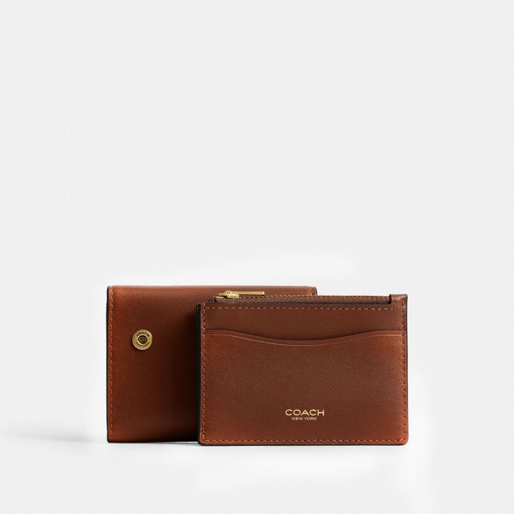 Женские кошельки Coach Essential Card Holder Wallet In Loved Leather — фото 2