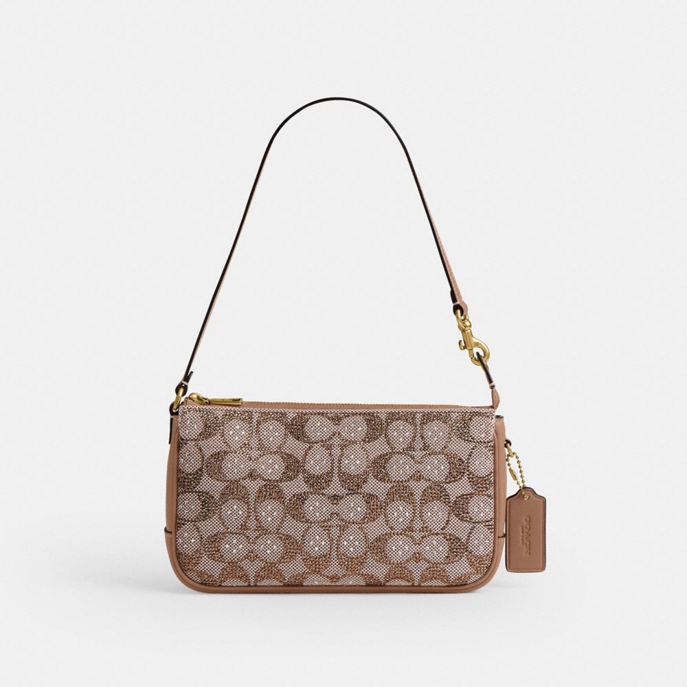 COACH®,Plaza Bag In Crystal Signature Jacquard,,Front View