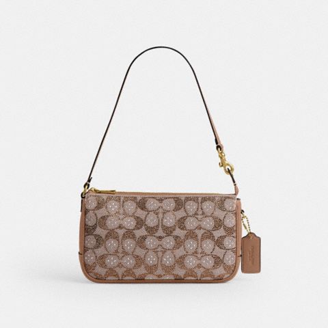 Женские сумки Coach Plaza Bag In Crystal Signature Jacquard