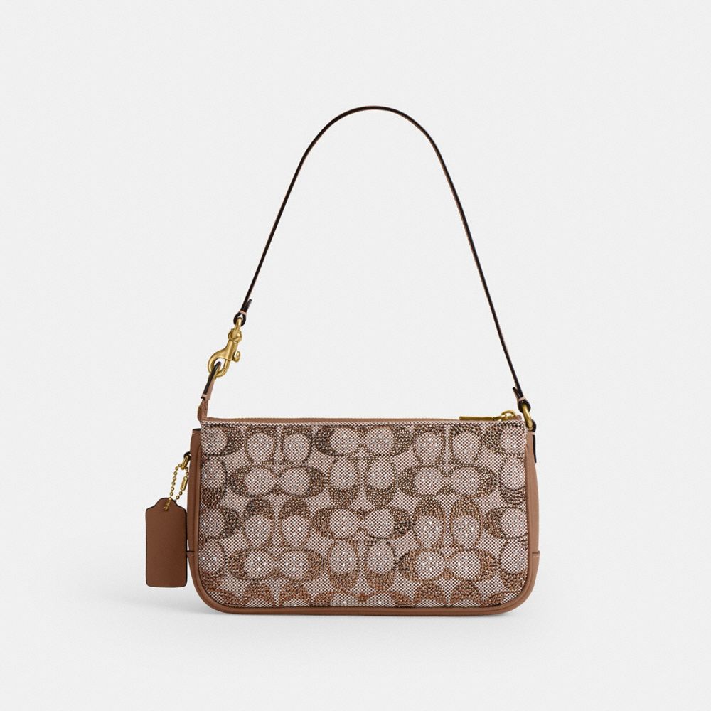Женские сумки Coach Plaza Bag In Crystal Signature Jacquard — фото 3
