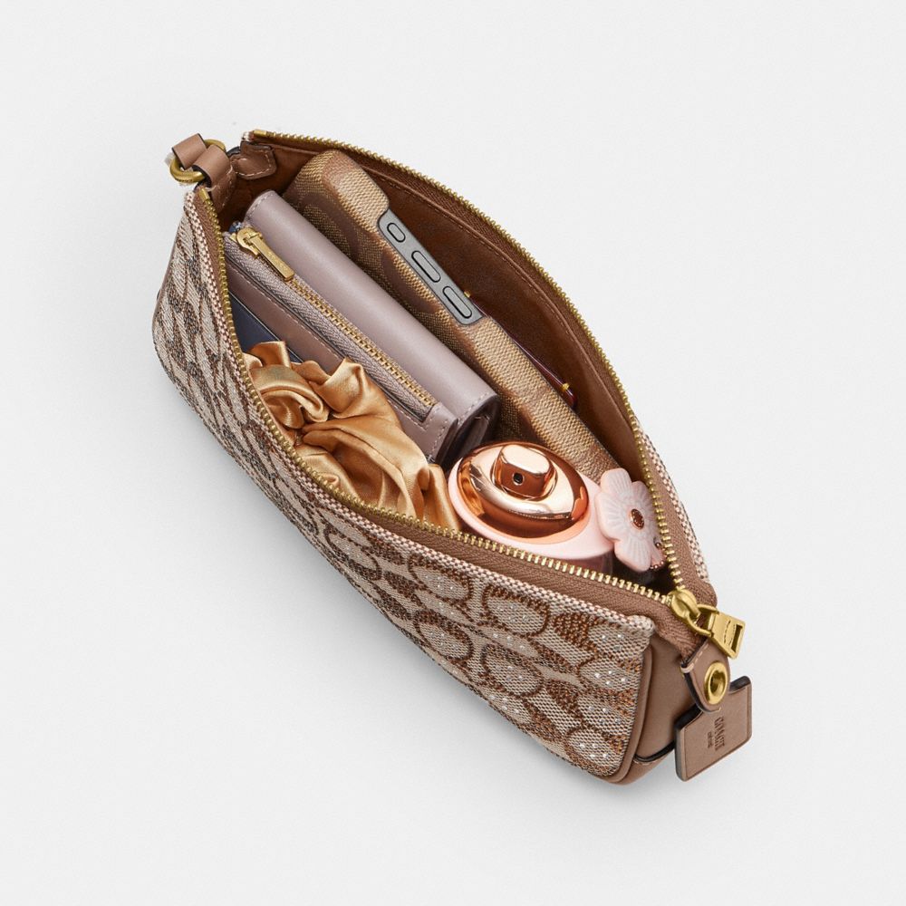 Женские сумки Coach Plaza Bag In Crystal Signature Jacquard — фото 4