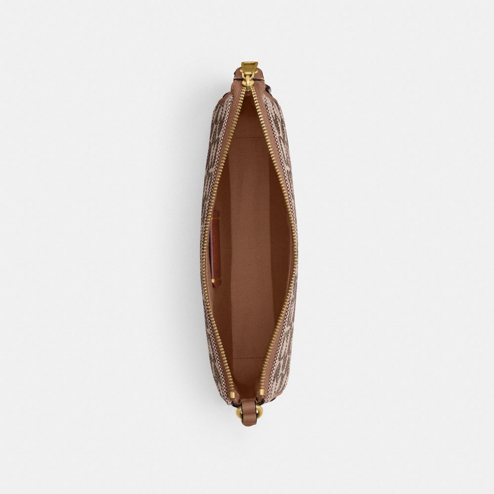 Женские сумки Coach Plaza Bag In Crystal Signature Jacquard — фото 5