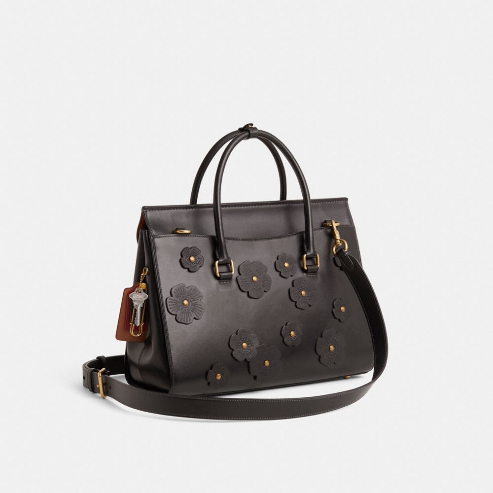 COACH®,Upcrafted Broome Carryall Bag 36,Black,Angle View