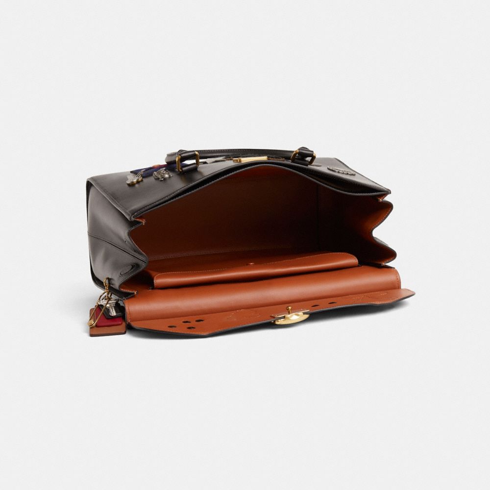 COACH®,Upcrafted Broome Carryall Bag 36,Black,Inside View,Top View