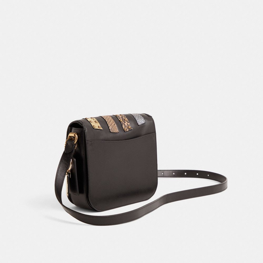 COACH®,Upcrafted Hutton Saddle Bag,,Angle View