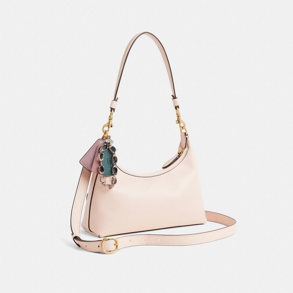 COACH®,Upcrafted Juliet Shoulder Bag 25,Blush,Angle View