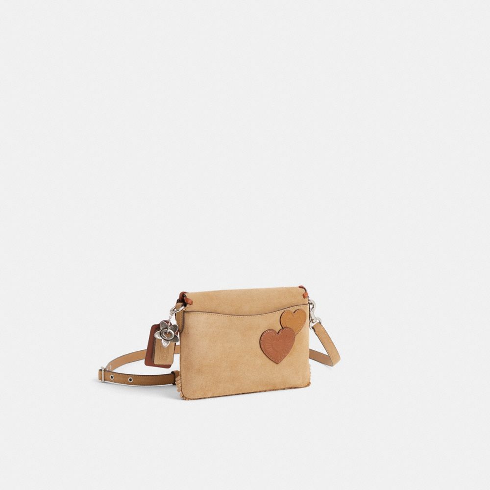 COACH®,Upcrafted 1964 Fringe Bag,,Angle View