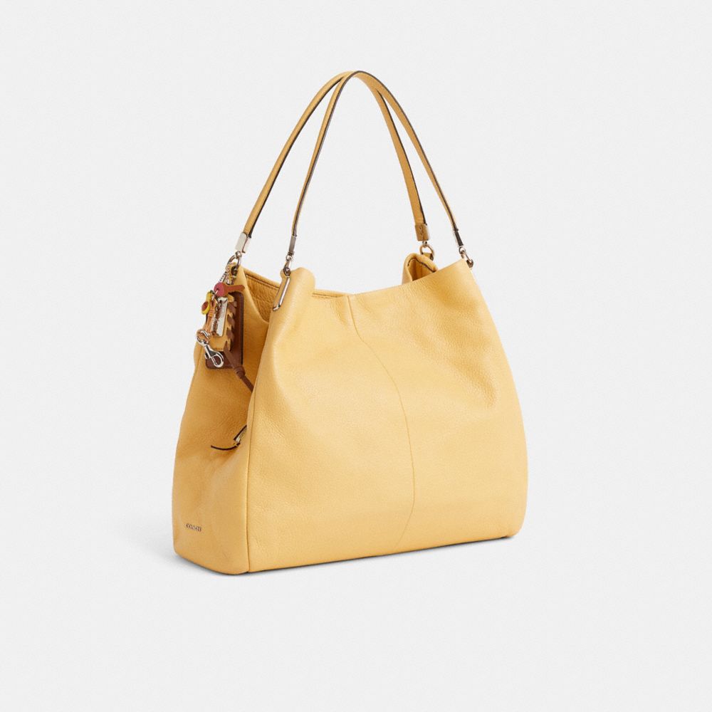 COACH®,Upcrafted Madison Phoebe Shoulder Bag,Yellow,Angle View