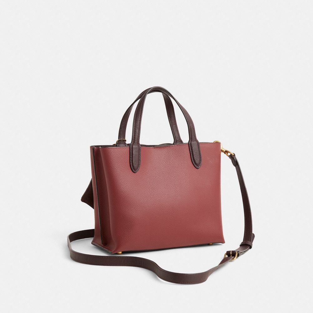 COACH®,Upcrafted Willow Tote Bag 24 In Colorblock,,Angle View