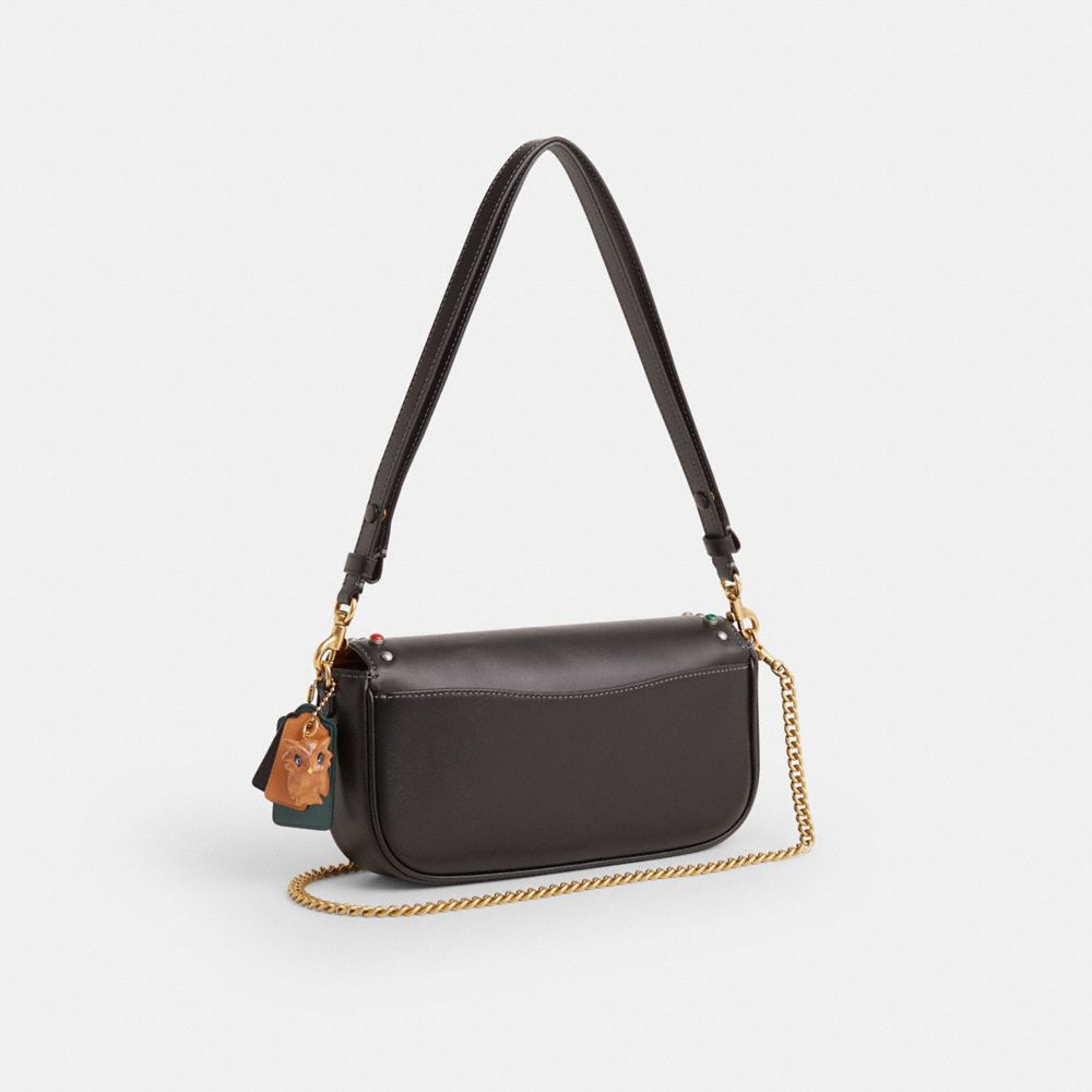 COACH®,Upcrafted Brook Flap Chain Bag,,Angle View