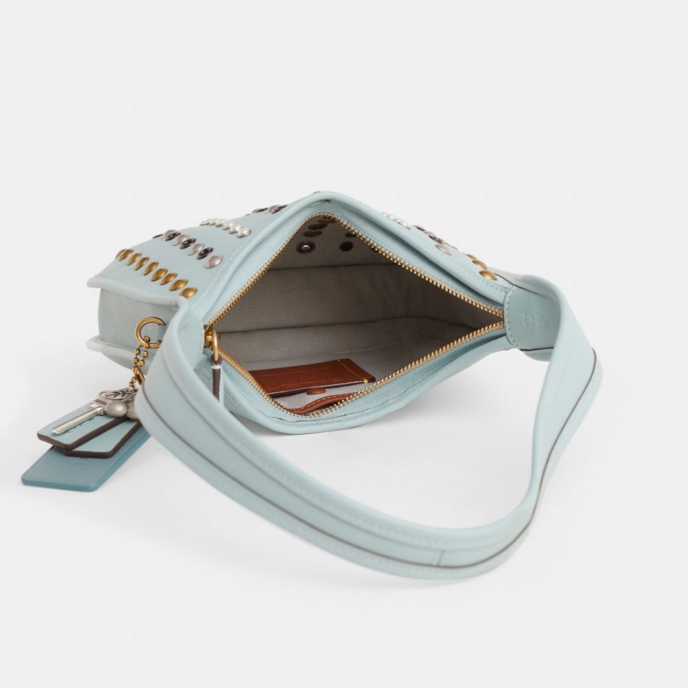 COACH®,Upcrafted Curve Zip Bag,,Inside View,Top View