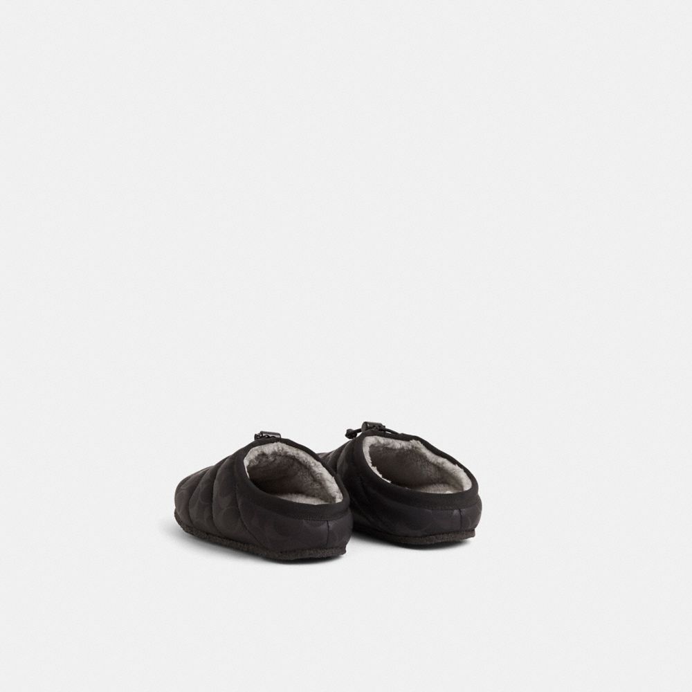 COACH®,Restored Rachelle Slipper,Black,Back View