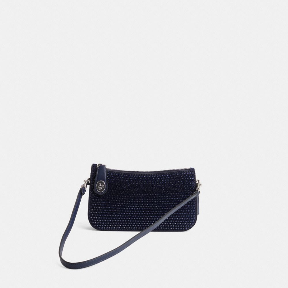 COACH®,Restored Penn Shoulder Bag With Crystal,,Front View