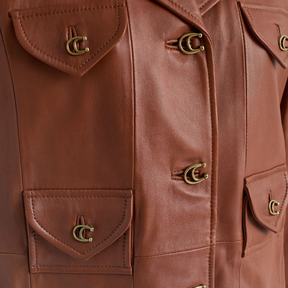 Restored Leather Coat