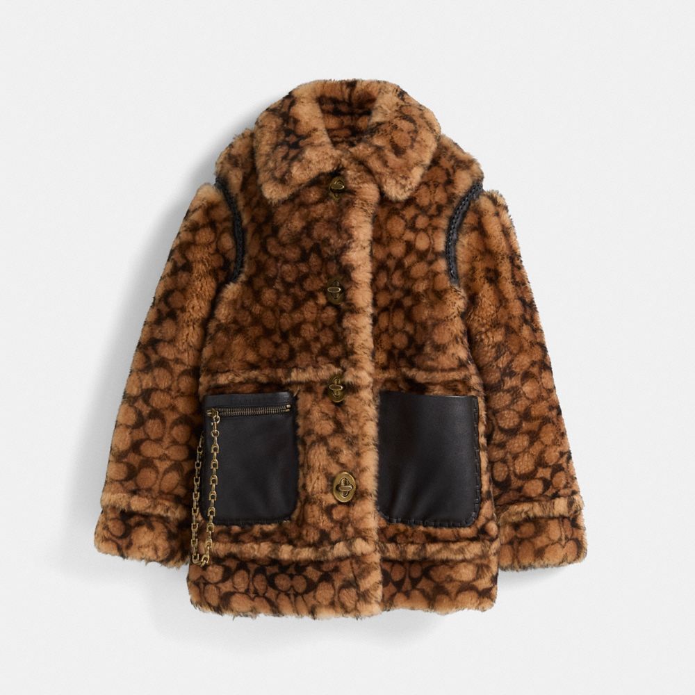COACH® | Restored Signature Shearling Coat