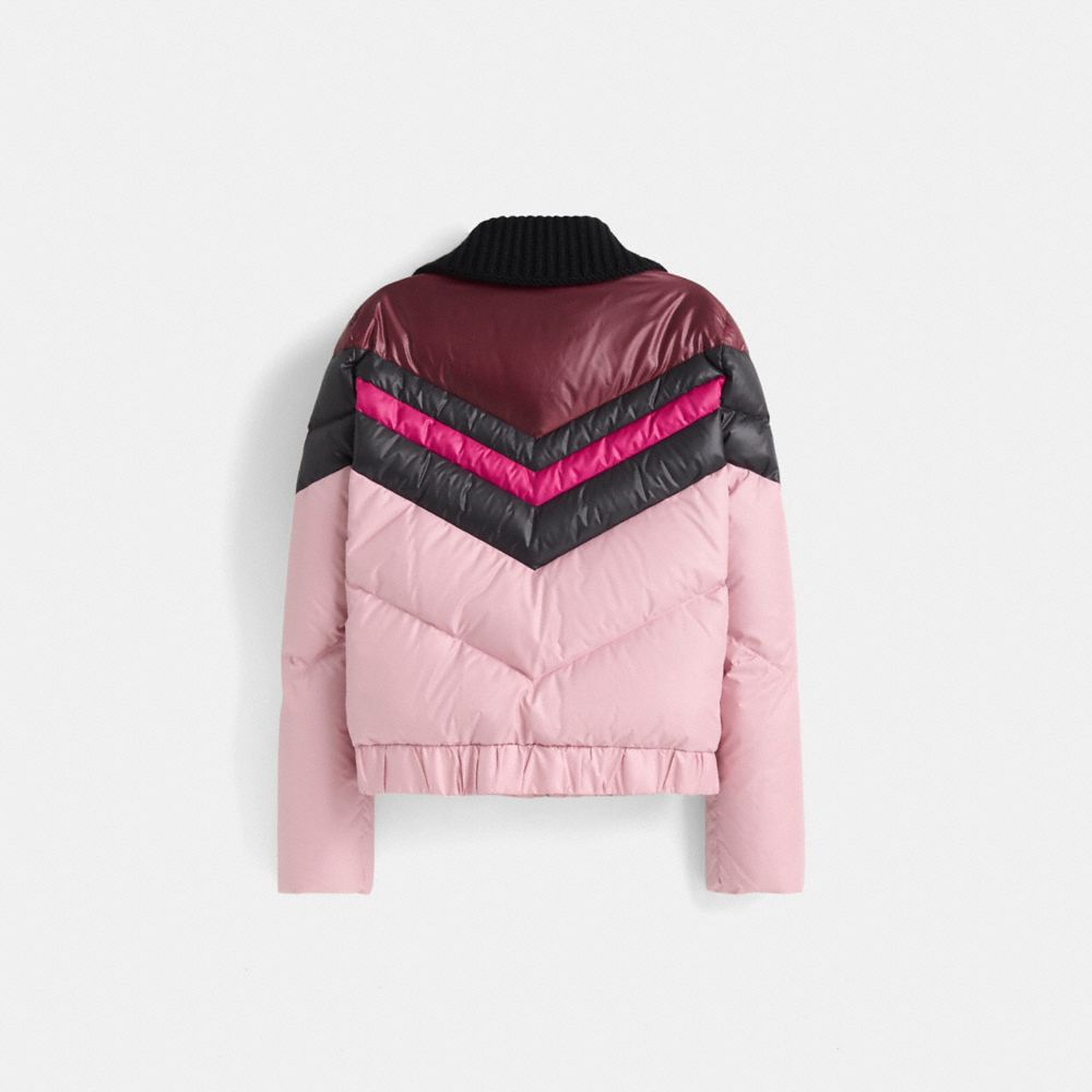 COACH®,Restored Ski Jacket,,Back View